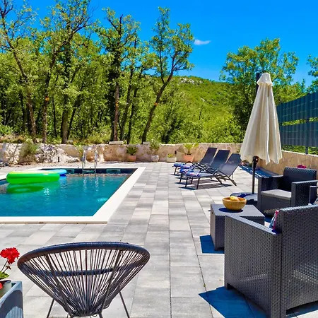 Luxury Andrea Vrzika In Forest Near The Sea With Heated Pool Villa Zagvozd